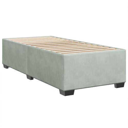 Box spring krevet s madracem svjetlosivi 80 x 200 cm bar&amp;scaron;unasti Slike