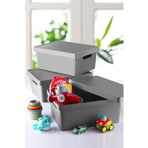 WALLXPERT KTKPK10-1-3 anthracite storage box set (3 pieces) Slike