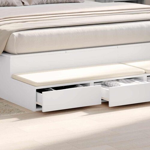  Ladice za krevet Bijelo 200 x 36,5 x 16,5 cm Konstruirano drvo Slike
