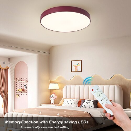  Brilagi-LED s prigu&amp;scaron;iva plafonsko LED svetlo POOL LED/60W/230V 3000-6000K 50 cm bordo + daljinski upravljač Slike