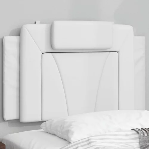 Jastuk za uzglavlje bijeli 90 cm od umjetne kože