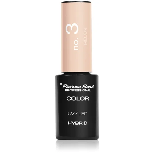 Pierre René Nails Hybrid gel lak za nohte z uporabo UV/LED lučke odtenek No. 3 Melon 6 ml