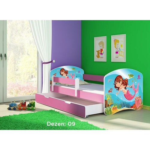 ACMA dečiji krevet ii 180x80 f + dušek 6 cm pink 9 Cene