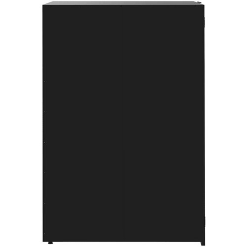 VidaXL Spremi&amp;scaron;te za 6 kante za otpad crno 414x79x117 cm čelično Slike