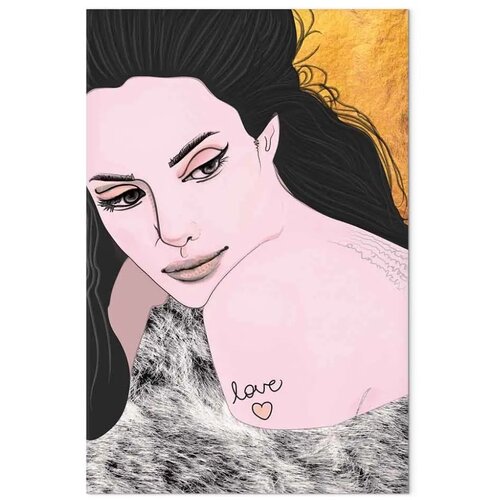  Slika - Sensual and Love (1 Part) Vertical 20x30 Na talijanskom platnu Slike
