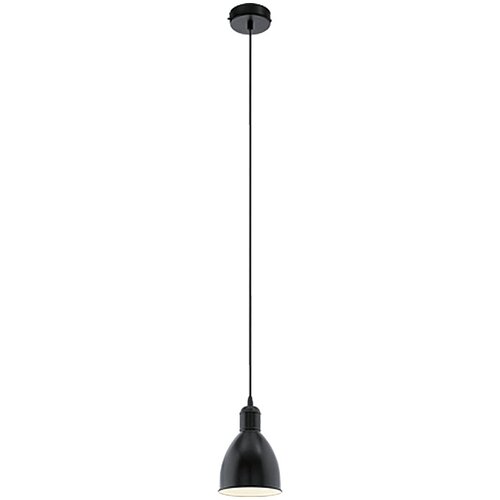 Eglo viseča svetilka priddy (60 w, premer: 15 cm, vi&amp;scaron;ina: 110 cm, E27, črna) Slike