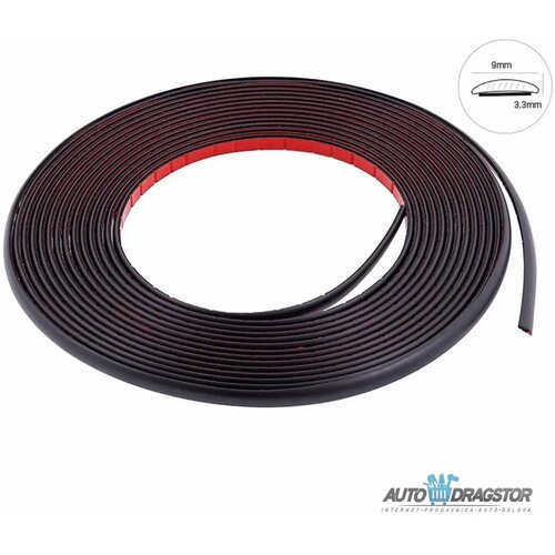 Carmotion samolepljiva ukrasna lajsna mat crna 8Mx9MM Slike