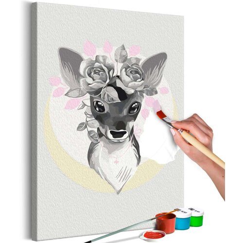  Slika za samostalno slikanje - Doe with Flowers 40x60 Slike
