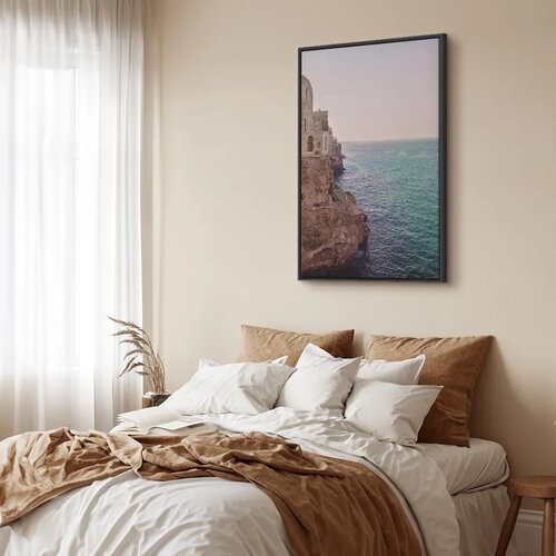  Slika - Turquoise Coast (1 Part) Vertical 80x120 U crnom drvenom okviru Slike