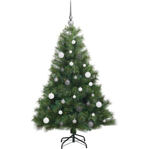 VidaXL Umjetno božićno drvce s stalakom Zelena 150 cm PE i PVC Slike