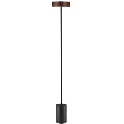 Nova Luce Črna/v temni naravni barvi kovinska LED stoječa svetilka (vi&scaron;ina 135 cm) Thea &ndash; Cene