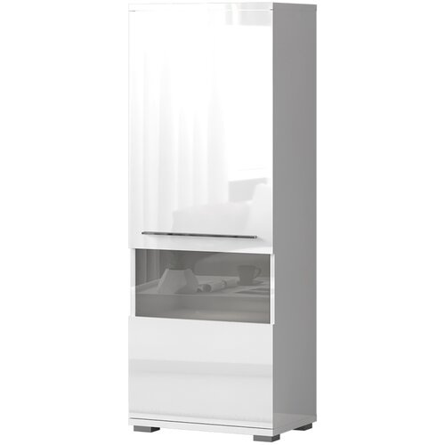 Jela VISOKA VITRINA RADDA PIANO V60V-1KS SA RASVJETOM - BI Slike
