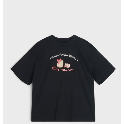 Sinsay Pamučna majica s printom Pusheen the Cat Cijene