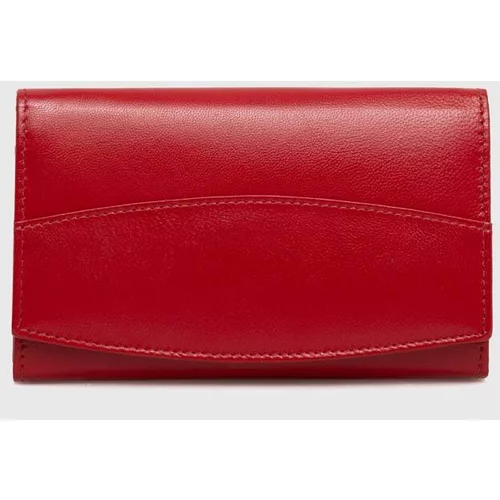 Answear Lab Kožni novčanik za žene, boja: crvena