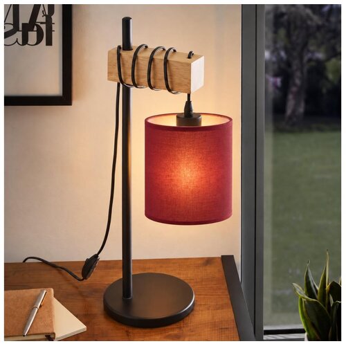 Brilagi Stona lampa NUBILA 1xE27/40W/230V braon/crna/pompejska crvena Cene