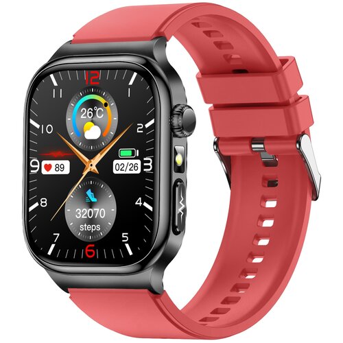 INF 2.04-palčna AMOLED pametna ura visoke ločljivosti s spremljanjem zdravja Red, (5000129917) Slike