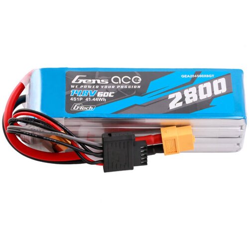 Gens ace BATERIJA G-TECH 2800MAH 14,8V 60C 4S1P ZA RC MODEL DRONOV XT60, (5000291897) Cene