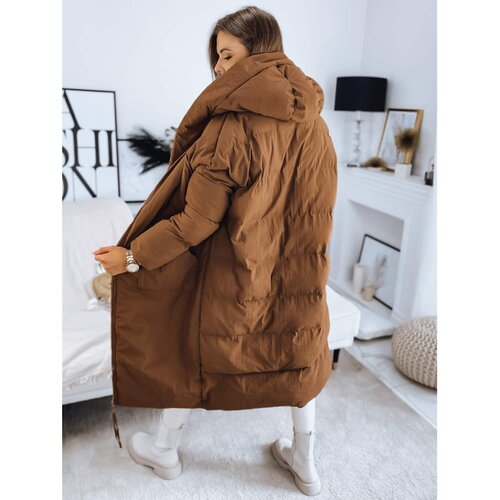 DStreet Women's coat MELVIN camel TY3238 Slike