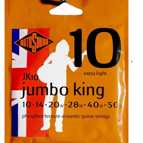 Rotosound Žice za akustičnu gitaru JK10 Jumbo King, .010-.050 Cene