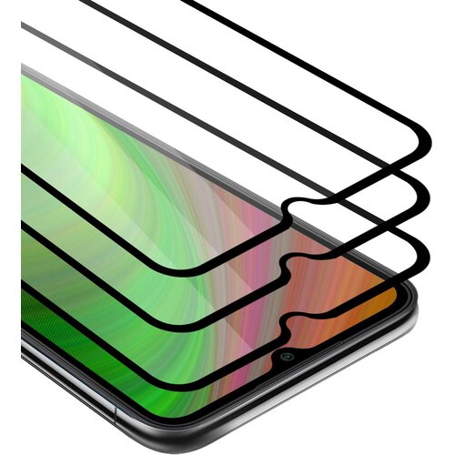Cadorabo Xiaomi RedMi 9C/RedMi 10A - Za&scaron;čitna folija v transparentno s čarno - 3-pack Kaljeno steklo za za&scaron;čito zaslona s trdoto 9H in 3D dot, (20548249) Cene