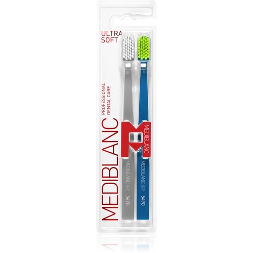 MEDIBLANC 5490 Ultra Soft četkica za zube Grey, Blue 2 kom Slike