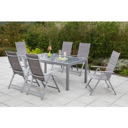 Gardenson vrtna garnitura taviano, 7-Delno, rjava Slike