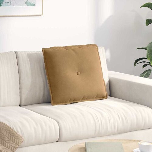 vidaXL Poglavni vzglavnik Rjava 50 x 45 cm Žametna tkanina Cene