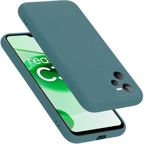Cadorabo Ohi&scaron;je, združljiv z Realme v tekoči zeleni barvi - za&scaron;čitni pokrov iz fleksibilnega silikona TPU, (20694059) Cene