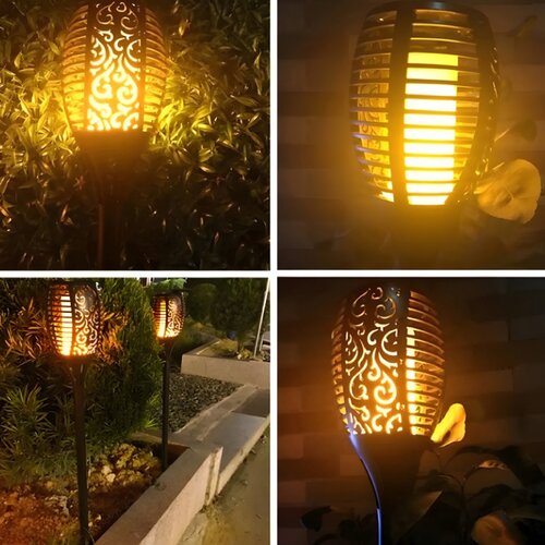  Solarna ba&amp;scaron;tenska LED baklja sa efektom plamena Slike