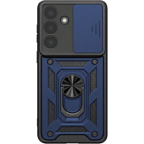 Oem Mayaxess, Prstanasti etui za Galaxy S26 Plus z drsnim pokrovčkom kamere anti&scaron;ok, Nočno modra, (5000275315) Cene