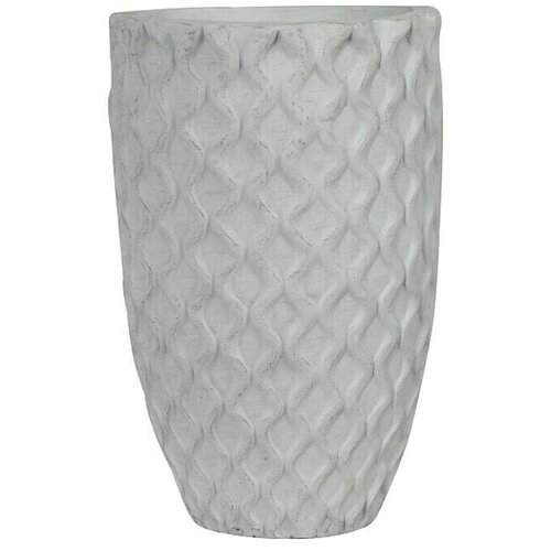  Visoka okrugla posuda za biljke (Vanjska dimenzija (&amp;oslash; x V): 32 x 54 cm, prirodni materijali, Sive boje) Slike