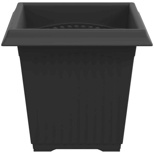  Kvadratna saksija za cvijeće 24 pcs Crna 16 x 16 x 14 cm - Crna 16 x 16 x 14 cm 24 Slike