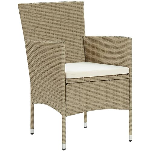 Maison Chic Vrtni jedilni stoli - Stol za vrt 4 kosi poli ratan bež JS362, (21878669) Slike