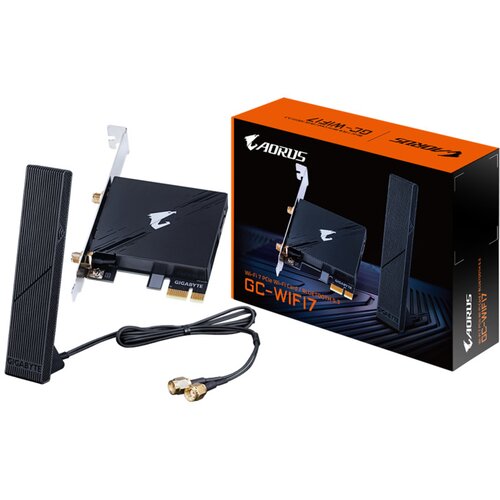 Gigabyte GC-WIFI7 Wi-Fi 7 PCIe WI-FI Card, Bluetooth 5.3 Cijene