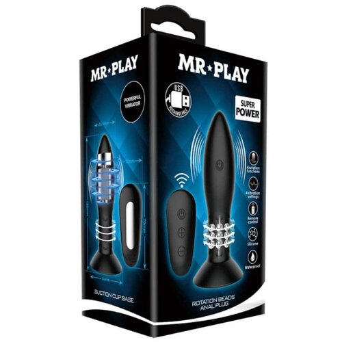  Mr. Play rotation beads anal plug D01367 Cene