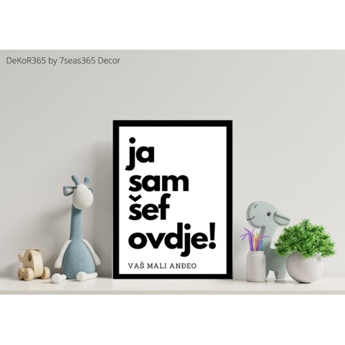 7 seas 365 okvir - "Šef..." - za dječaka, 25 cm Cene