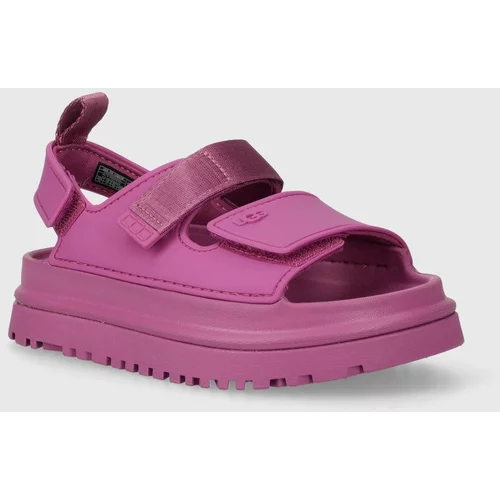 Ugg Otroški sandali GOLDENGLOW vijolična barva