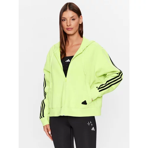 Adidas Jopa Future Icons 3-Stripes Full-Zip Hoodie IL3047 Zelena Loose Fit