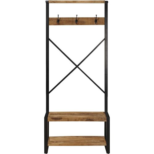 Stalak za odjeću 80x40x190 cm Puno grubo drvo Mango Slike