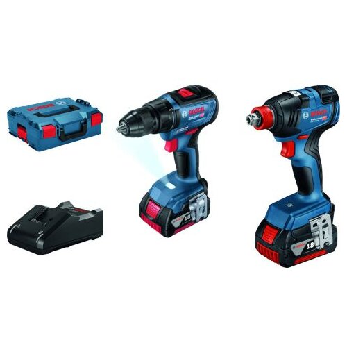 Bosch Set akumulatorskog alata GSR 18V-50 + GDX 18V-200, 18V, 2x4,0 Ah, 06019J2220 Cene