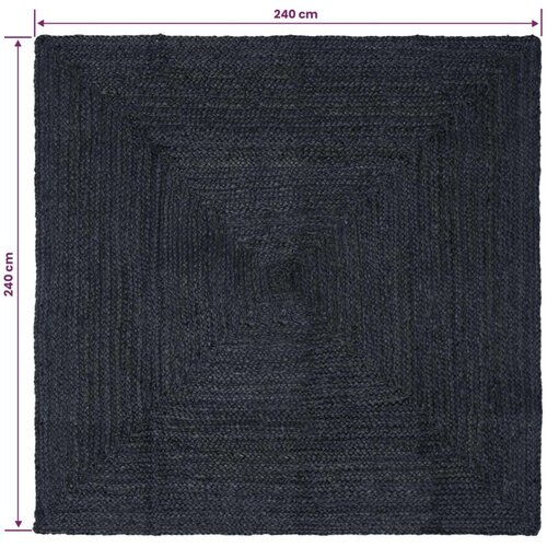  Tepih za područje Tamnosiva 240 x 240 cm Juta - 240 x 240 cm Tamnosiva Slike