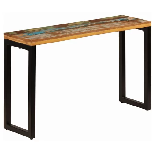  Konzolna mizica 120x35x76 cm trpredelan les in jeklo