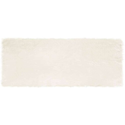 vidaXL lažna ovčja preproga bela 80 x 200 cm poliester Cene