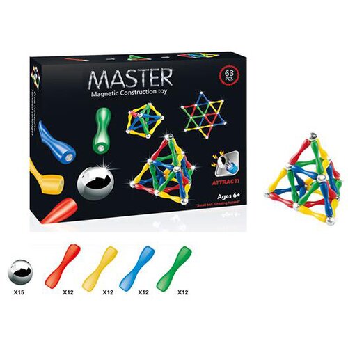 Mag Magnetna slagalica Magneta Master 63/1 &amp;ndash; &amp;scaron;ipke i čelične kuglice Slike
