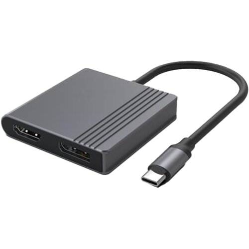 Gembird USB adapter Tip-C na HDMI i DispleјPort 4K 60Hz, A-CM-HDMIFDPF-01, crni Slike