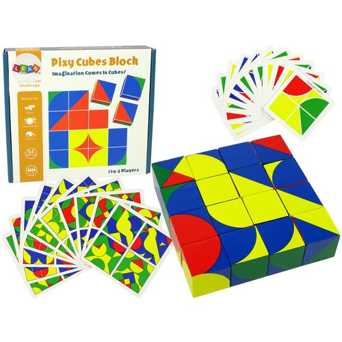  Wooden Puzzle Coloured Blocks Patterns Imagination Puzzles Cijene