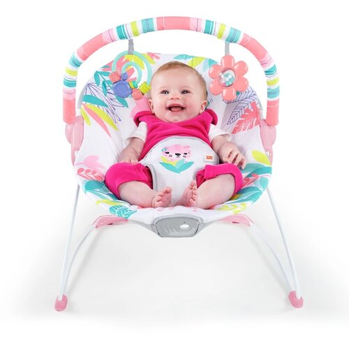Kids II bright starts ležaljka sa vibracijom - flamingo vibes 12228 Cene