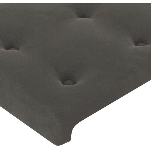  box spring s madracem LED tamnosivi 140x190 cm bar&amp;scaron;un Slike