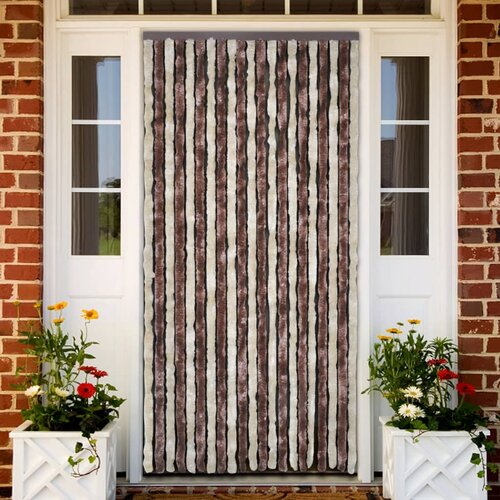 VidaXL Zastor protiv muha bež-svjetlosmeđi 100 x 230 cm od &amp;scaron;enila Slike