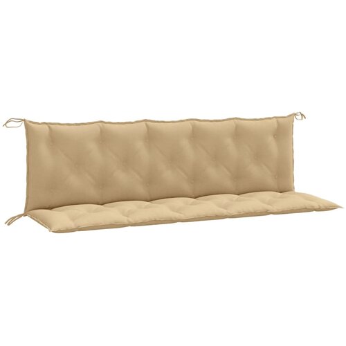  Jastuci za vrtnu klupu 2 kom svjetlosivi 180x50x7 cm tkanine Slike